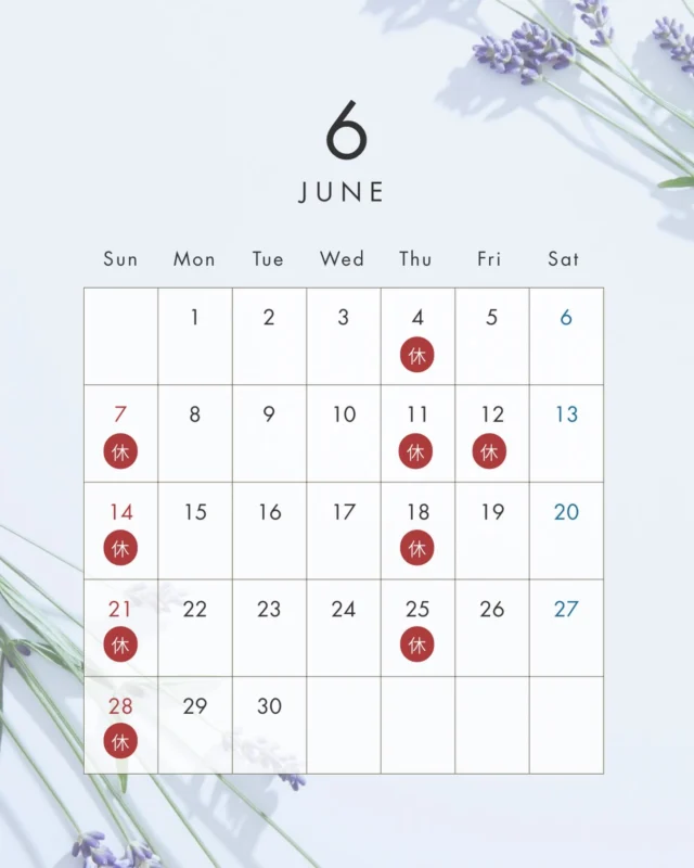 こんにちは🦷

6月になりました🪻🩵💙

今年ももう半年近くが終わってしまいました❕

時間が経つのがすごく早く感じますね✊ 𓈒𓏸

6月は多くの地域で梅雨入りの時期、梅雨が開けたら本格的な夏です🌻🍉✨
(明日明後日は台風が関西へ接近することが予想されております。ご来院頂く予定の皆様、お気をつけてお越しください。)

季節の変わり目、皆様体調を崩されないようにして下さいね😣☁️

それでは6月の診療日です🪥🥼🗓️

⚠️6月12日（金）は院長がセミナーに参加する為、休診させていただきます。

予めご了承くださいませ🙏

どうぞ宜しくお願い致します😊

今月も素敵な1ヶ月になりますように˗ˋˏ ♡ ˎˊ˗

🦷もりうえ歯科クリニック🦷
【休診日】木・日・祝 〒615-0097 京都府京都市右京区山ノ内大町8-2 電話番号：075-366-8222